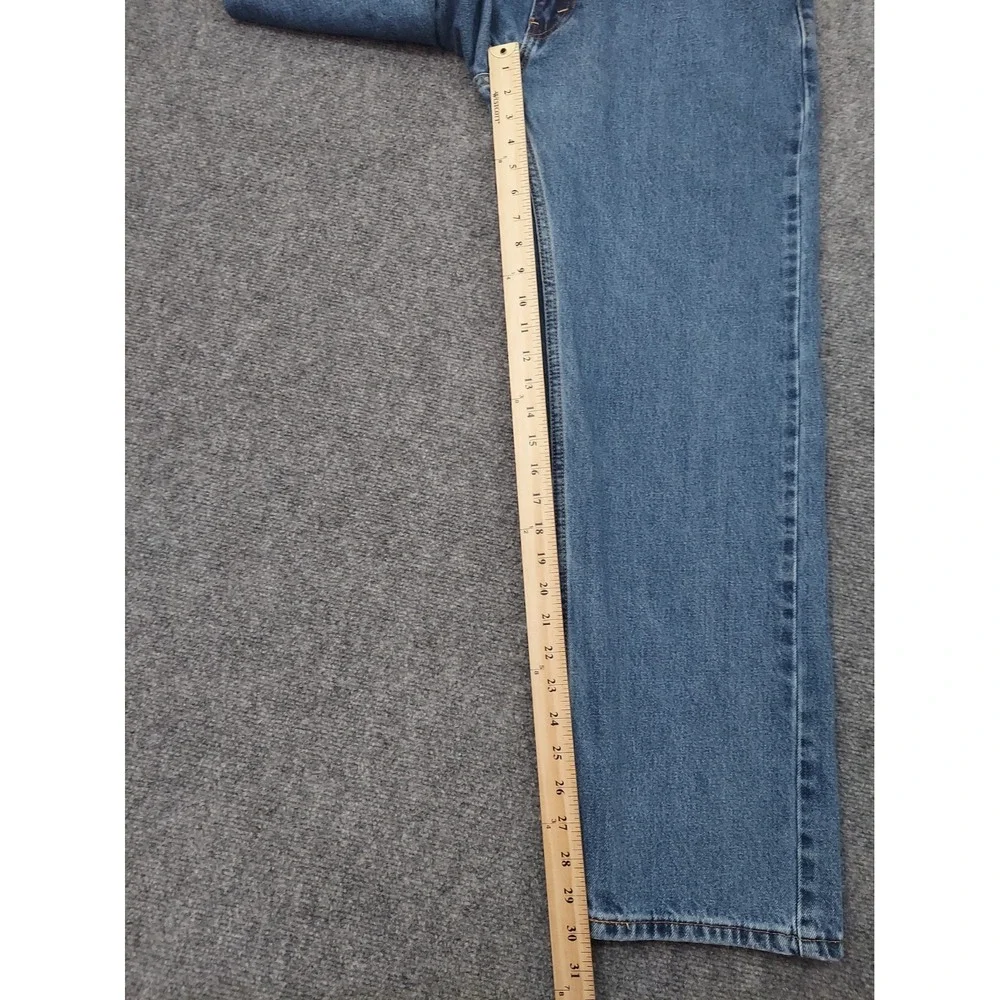 Levis 505 Jeans Mens 36x30 Blue Denim Regular Straight Grunge 100% Cotton